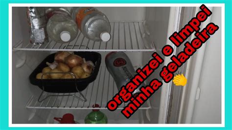 Organizei E Limpei Minha Geladeira YouTube