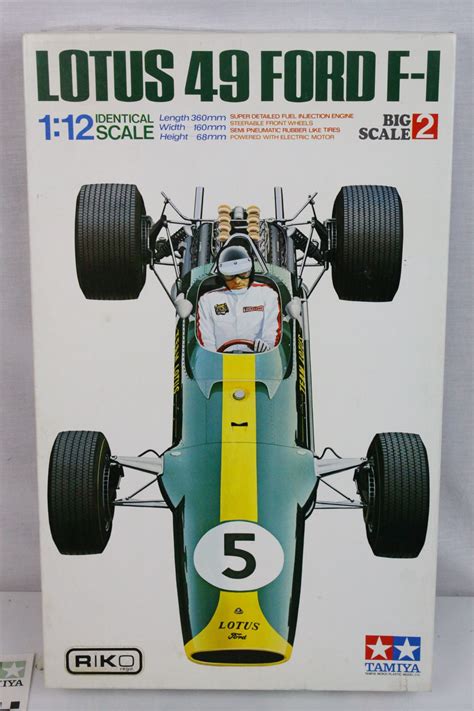 Boxed And Unbuilt Tamiya 1 12 Lotus 49 Ford F1 Plastic Model Kit