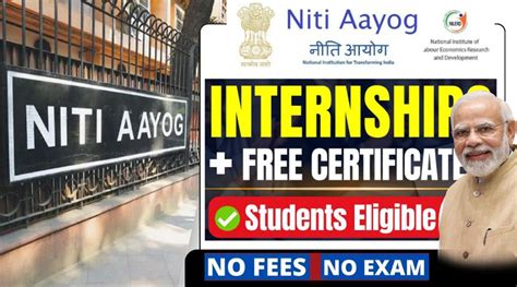 Niti Aayog Internship 2024 Ug And Pg Apply Now