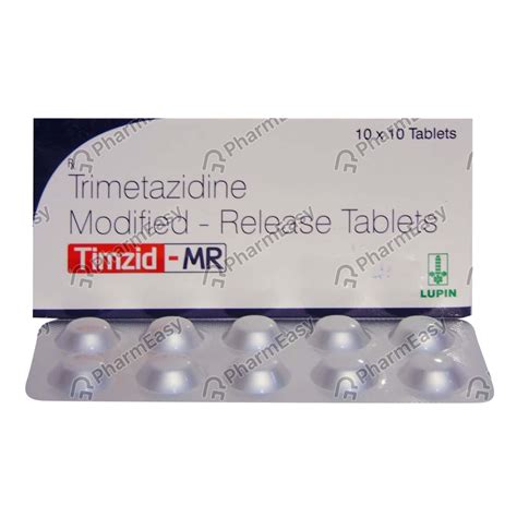 Trimetazidine Hcl 35 Mg Mr Tablets Derdia Pharma 51 Off