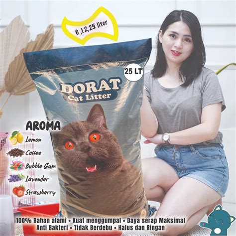 Jual NEW THE BEST CAT LITER 25 LITER DORAT PREMIUM CAT LITTER PASIR