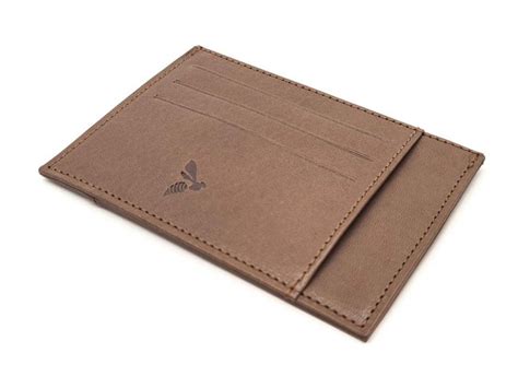 Porte Carte Ouvert De Luxe Pour Homme Ou Femme En Cuir Marron Cartes