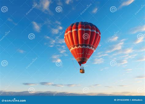 Hot Air Balloon In A Clear Blue Sky Stock Photo Image Of Outdoor Flying 291632498