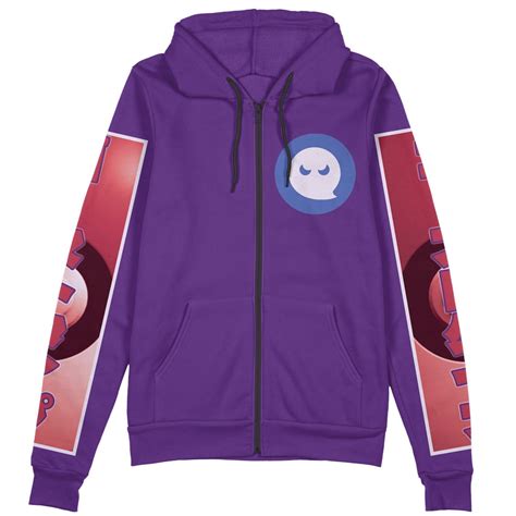 Gengar Pokemon Streetwear Zip Hoodie Jacket Animebape