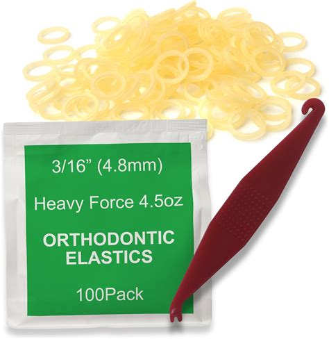 Amazon Pcs Natural Orthodontic Elastic Dental Rubber Bands