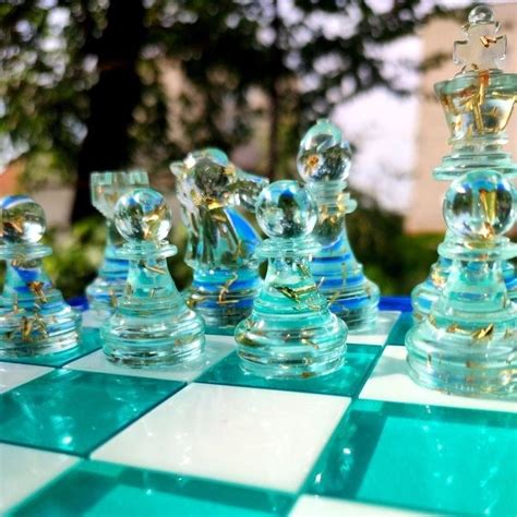 Custom Resin Chess Sets With Board Size Of King 2 75 Inch 7 Cm Resin