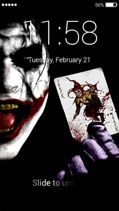 Android Card Joker Lock Screen Apk