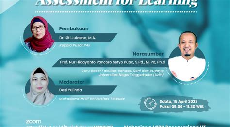 Kuliah Umum Magister Pendidikan Bahasa Inggris Assessment For