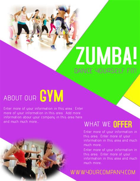 Customize 100 Zumba Flyer Templates Postermywall
