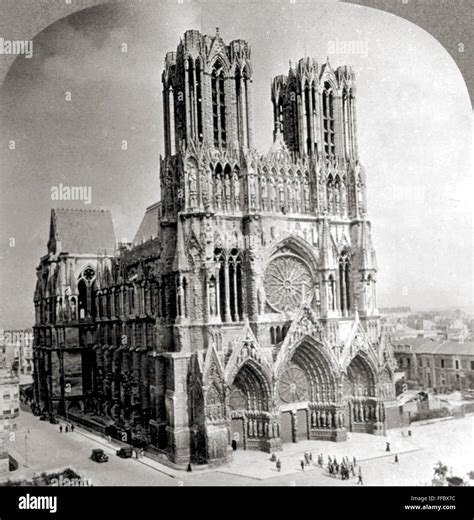 France Reims Cathedral Ncathedral At Reims Restored After Damage