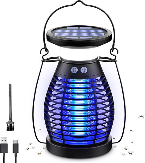 Bug Zapper Outdoor Indoor Rechargeable Mosquito Zapper Waterproof Electric Insect