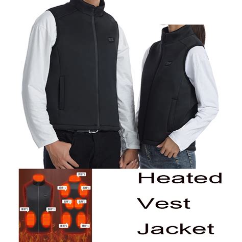 Chaleco Calefactor De M Xl Para Hombre Y Mujer Chaqueta El Ctrica T