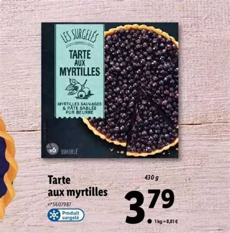 Promo Tarte Aux Myrtilles Chez Lidl Icatalogue Fr