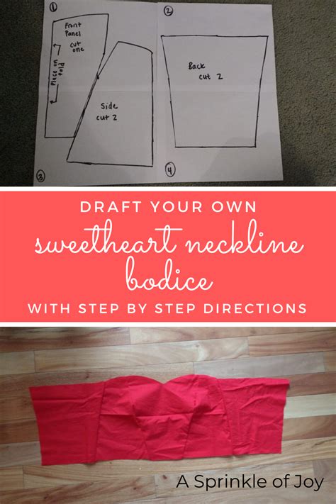 Printable Sweetheart Bodice Pattern Printable Templates