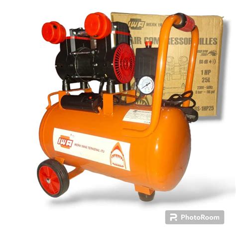 Jual Mesin Compressor Kompresor Oilless Angin 1HP 24L IWA OL1024