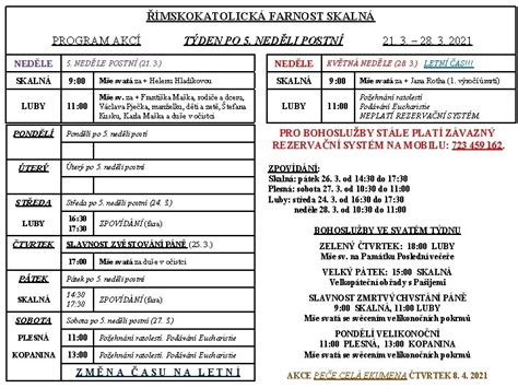 MSKOKATOLICK FARNOST SKALN PROGRAM AKC NEDLE SKALN LUBY