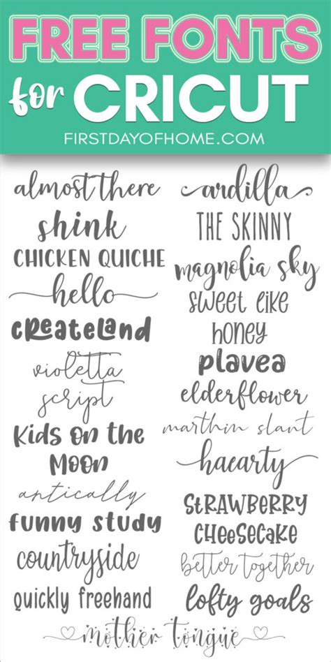 The Best Free Fonts For Cricut Crafters 2025