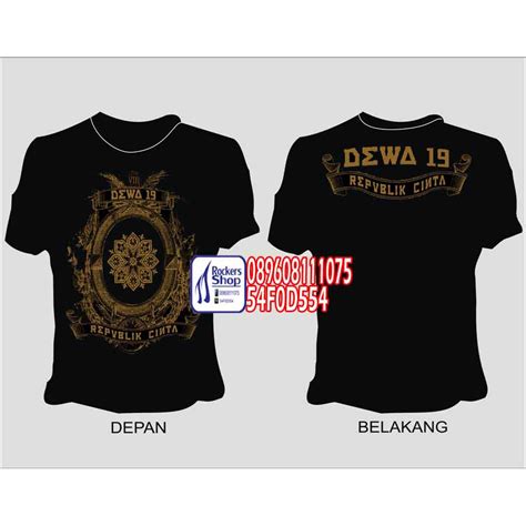 Jual Kaos Dewa 19 Cover Album Republik Cinta Shopee Indonesia