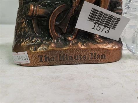 The Minute Man Coin Bank From The Talbot Bank Of Easton Md No Key