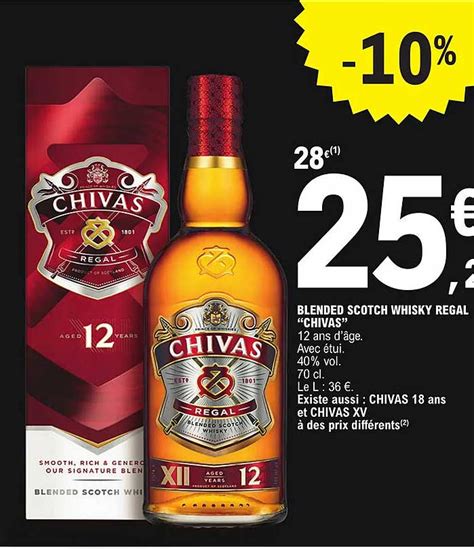 Promo Blended Scotch Whisky Regal Chivas Chez E Leclerc ICatalogue Fr