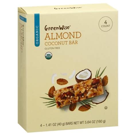 Greenwise Coconut Bar Organic Almond Publix Super Markets