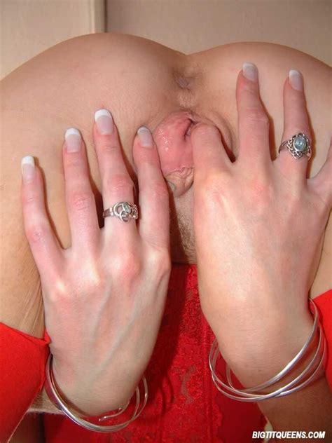 Busty Blonde Hottie Teases In Her Red Lingerie Before She Masturbates 10 Photos