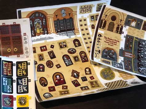 LEGO Hogwarts Castle (71043) sticker sheets — Harry Potter Fan Zone