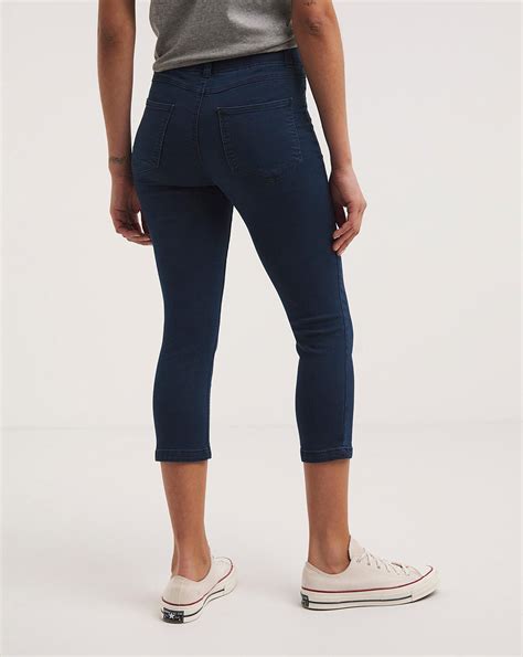 Amber Indigo Pull On Crop Jeggings J D Williams