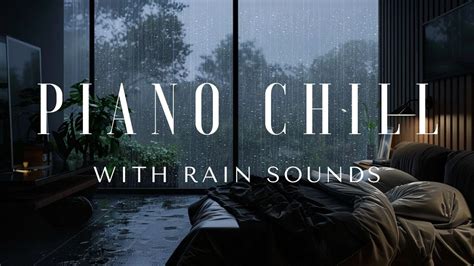 Soft Piano Music With Rain Sounds In Warm Bedroom Stress Relief