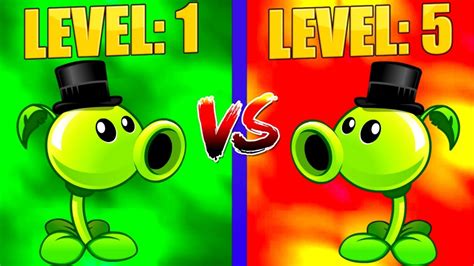 Level Compare Plants Vs Zombies 2 Peashooter Level 1 Vs Peashooter