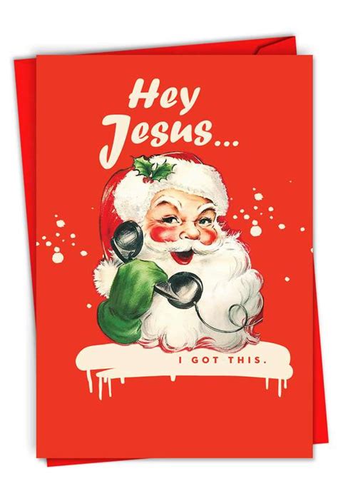 Hey Jesus: Funny Merry Christmas Paper Card