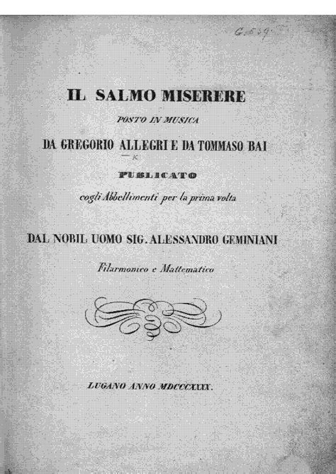 Il Salmo Miserere Alfieri Pietro Imslp