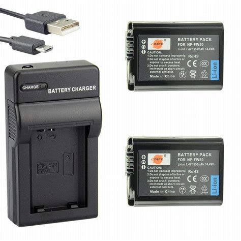 Dste Np Fw Li Ionen Batterie Und Micro Usb Ladeger T Anzug Kompatibel