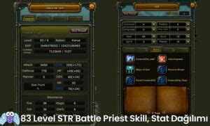 STR Battle Priest Stat Skill Dağılımı Knight BP Priest Rehberi