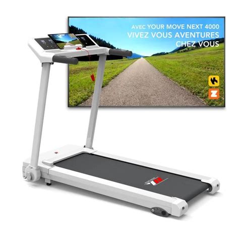 Ym Next Tapis De Course Lectrique Pliable Blanc Cdiscount Sport