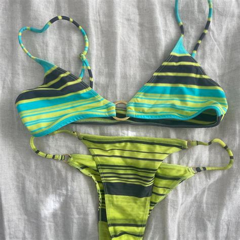 Bamba Swim Tropical Ringleader Bikini Set Size Depop