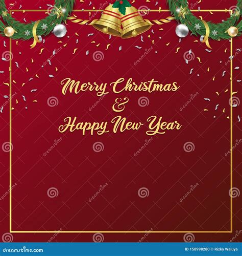 Merry Christmas and Happy New Year Celebration Background for Promotion