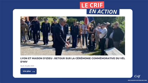 Le Crif en action Lyon et Maison Izieu Commémoration de la rafle du