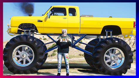 GTA 5 Roleplay Mega Monster TRUCK Trolls Cops RedlineRP YouTube