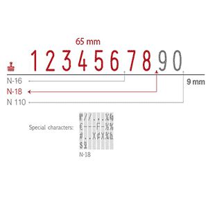 Shiny Numbering Stamp N Mm Custom Rubber Stamp Online