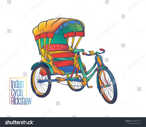 Cycle Rickshaw Drawing