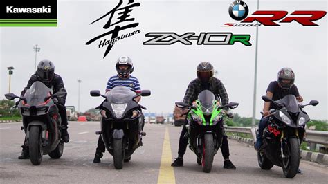 BMW S1000RR VS Kawasaki ZX10R2022 VS Hayabusa Kawasaki H2 Me ZX10R Ki