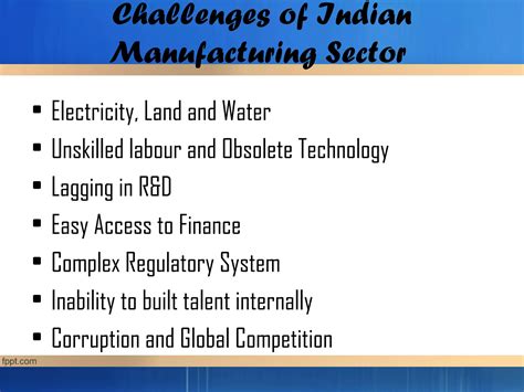 Manufacturing sector of india | PPT