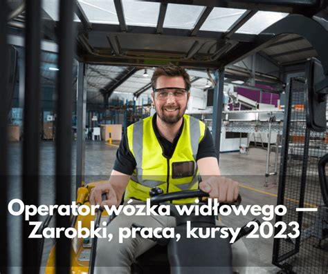 Operator W Zka Wid Owego Zarobki Praca Kursy Grupa Progres