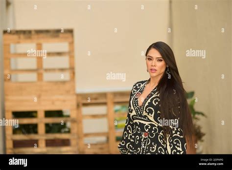 Madrid. Spain. 20220425, Mexican Actress Camila Rojas poses for a photo ...
