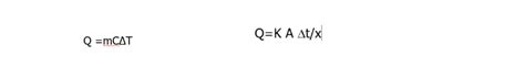 Solved please show workQ=mCΔTQ=KAΔtx | Chegg.com