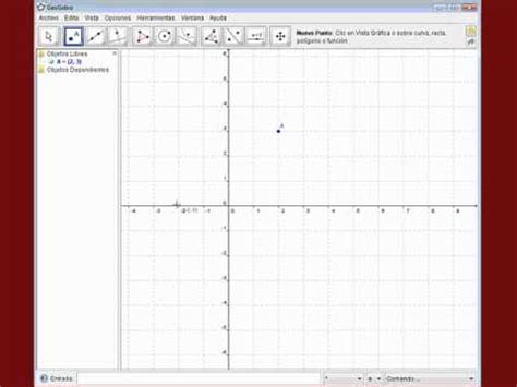 Grafica De Puntos Con Geogebra Youtube