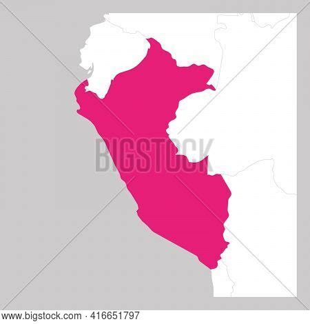 Map Peru Pink Vector Photo Free Trial Bigstock