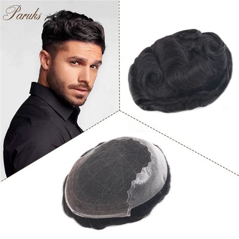 Paruks Q6 Base Invisible Lace Frontal Men S Capillary Prosthesis Natural Hair Men Toupee Human