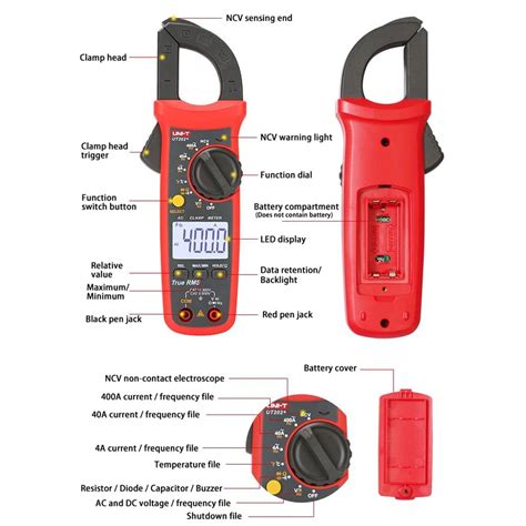 Unit Ut A True Rms Dijital Pensampermetre Komponentci